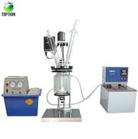 Laboratori Jacketed Reactor de vidre, 5l capa doble vidre Reactor proveïdors de la Xina