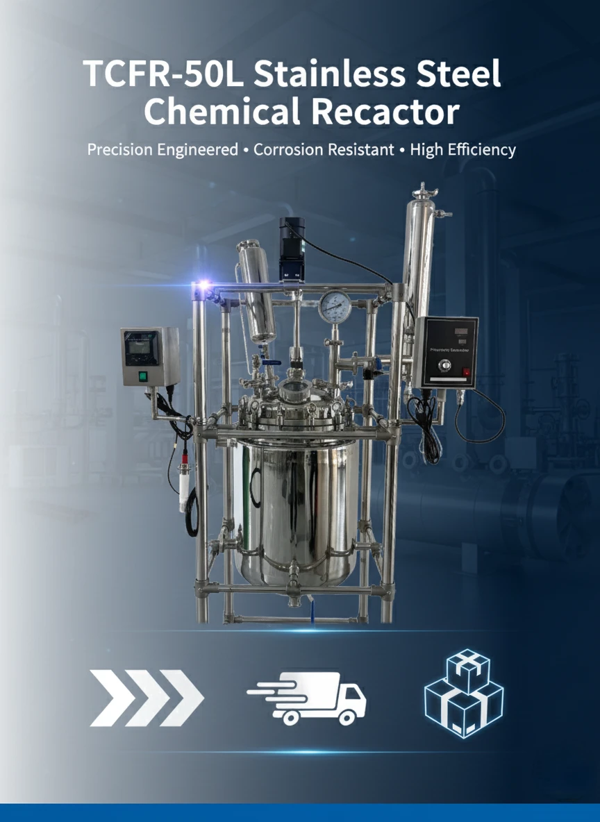 Reactor químic d'acer inoxidable de 50L llest per enviar a Xile